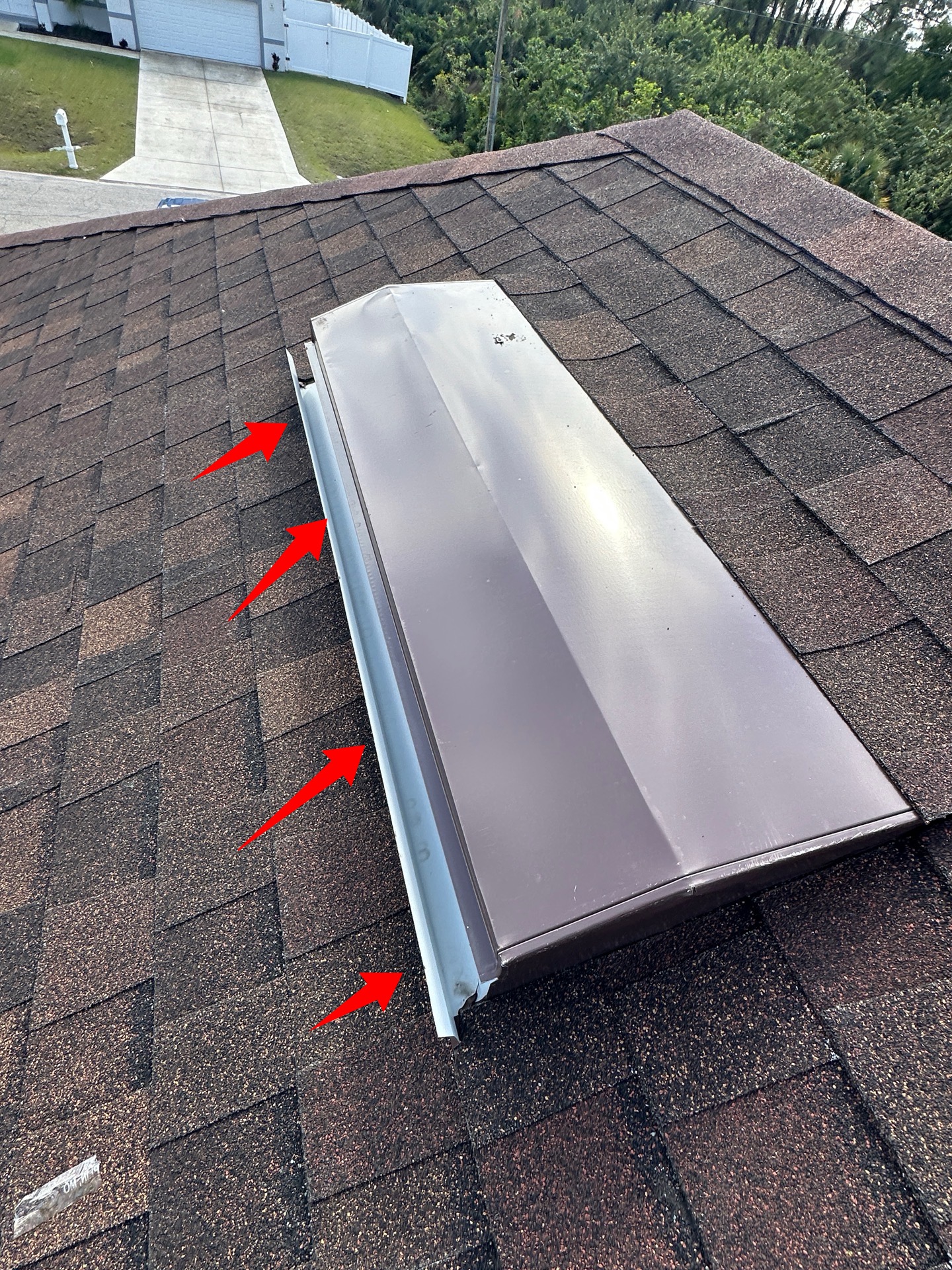 roof vent not fastened
